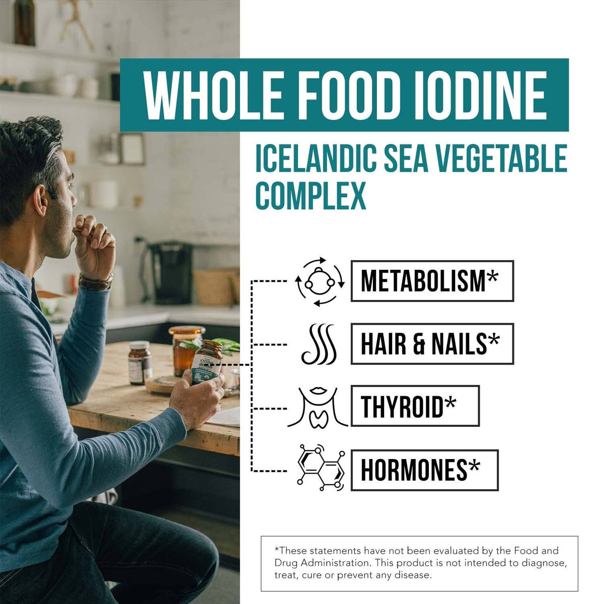 Plant Iodine Whole-Food Iodine Supplement (60 capsules)