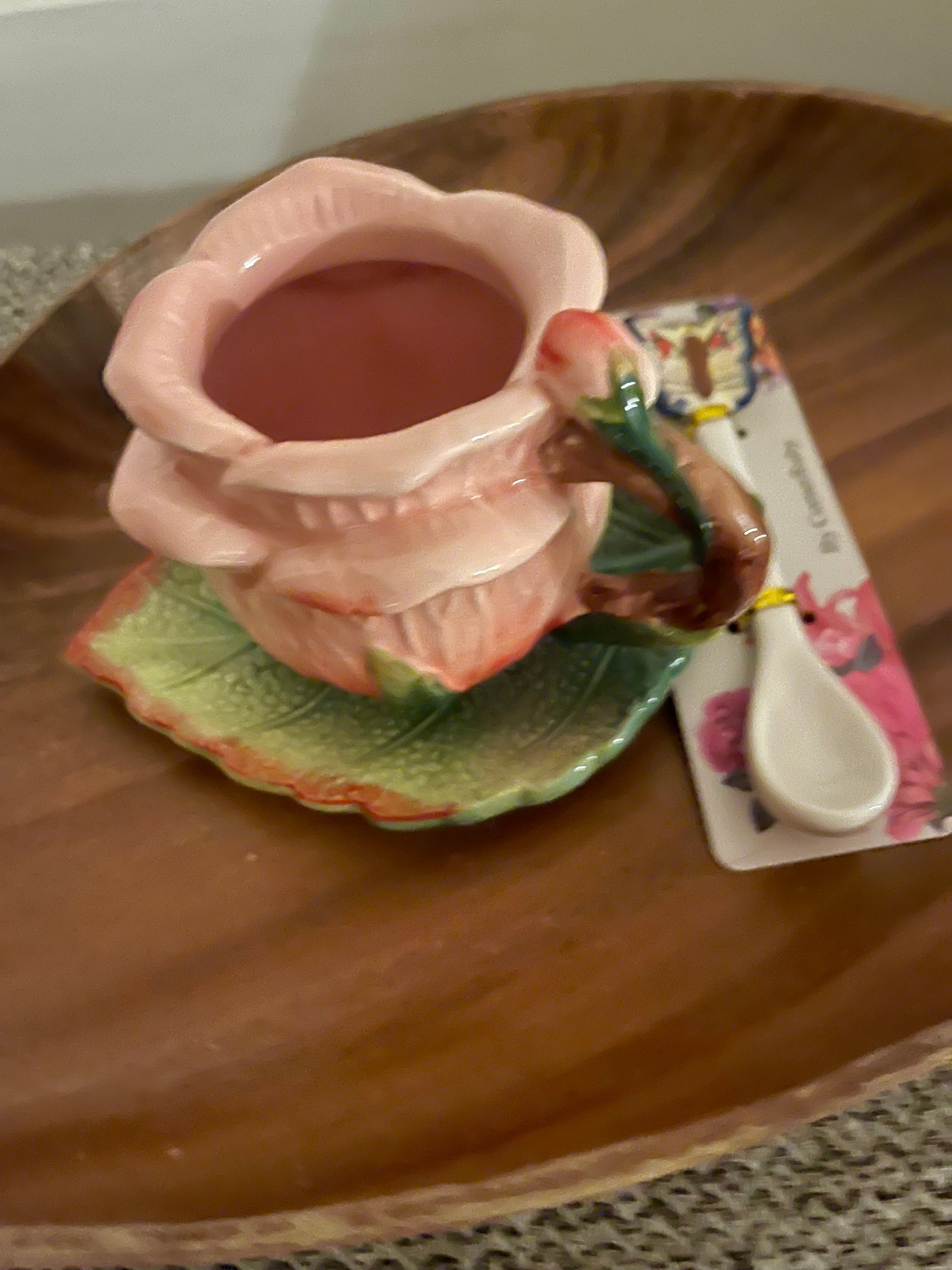 Mini Rose 3-piece Tea Set from the Corner Ruby Botanical Collection