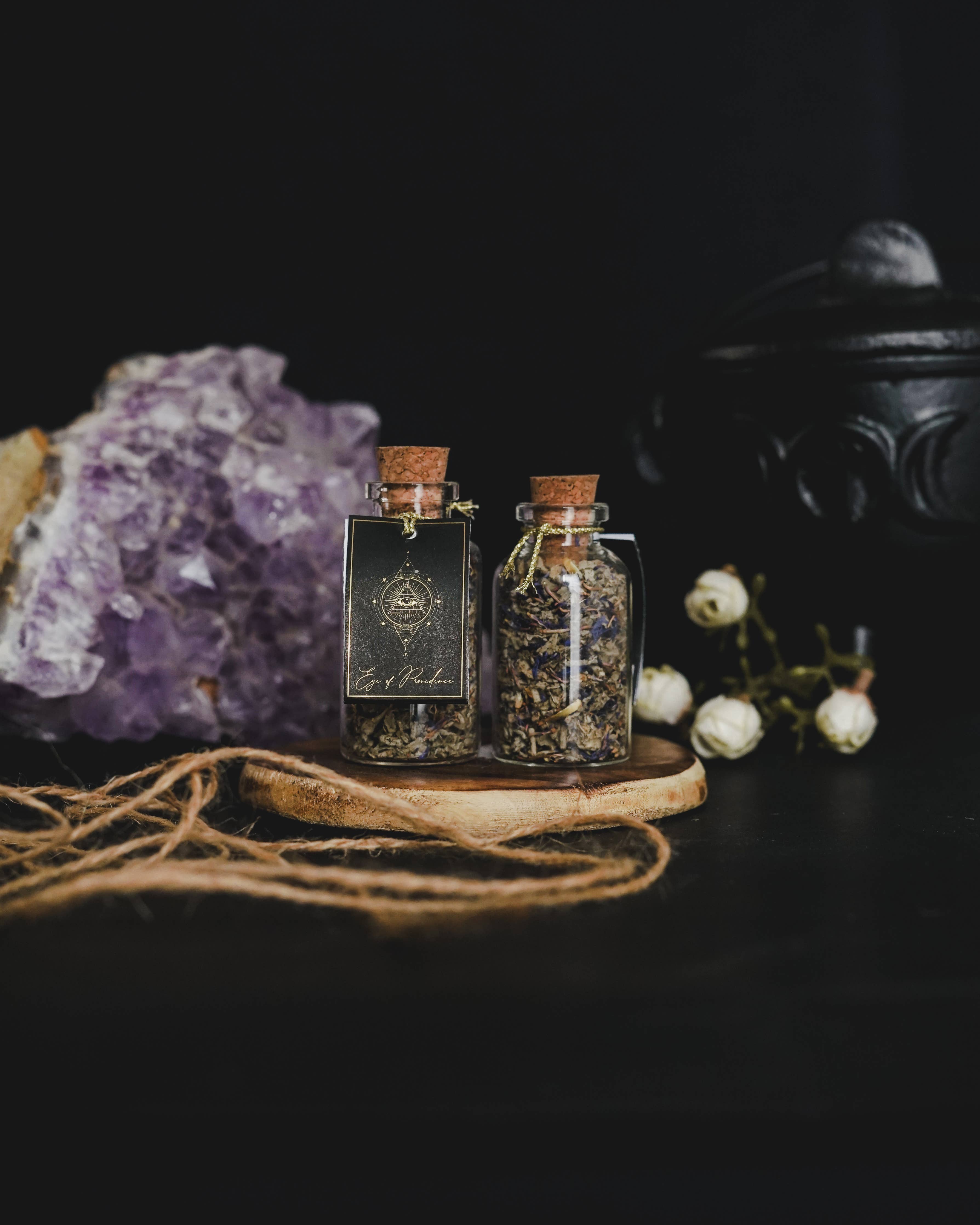 Mystical Smudge Resin in a Magical Glass Vial with Cork Top