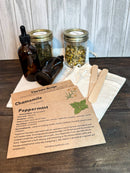 DIY Herb Tincture Kit - Includes, Dried herbs, mason jars, amber droppers, & more!