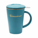 Teeccino Porcelain Mug & Stainless Steel Infuser Gift Set