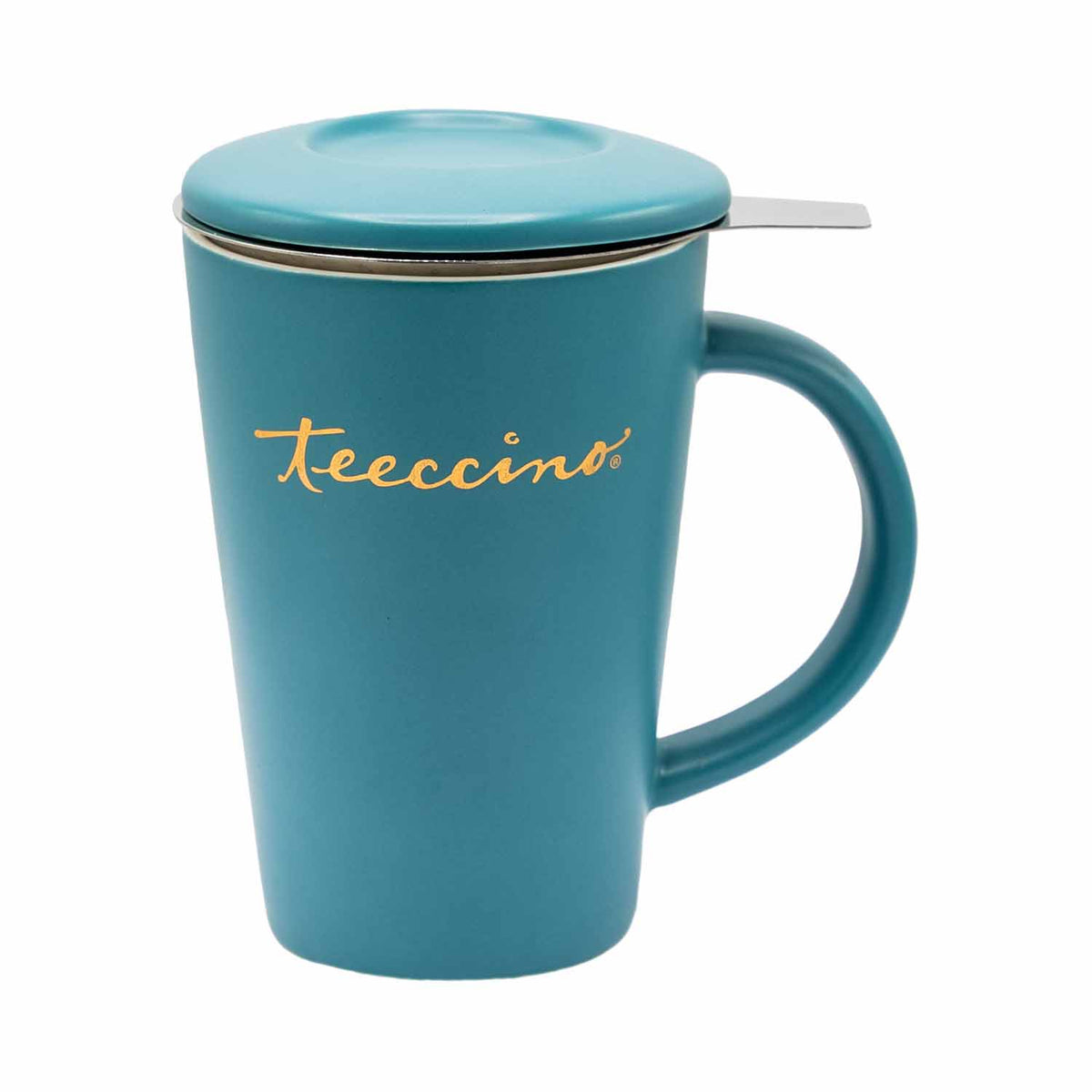 Teeccino Porcelain Mug & Stainless Steel Infuser Gift Set
