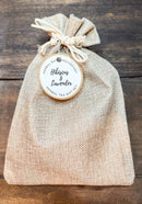 Herbal Tea Kit - Includes Herbal Teas, Tea Infuser, Honey Stick, & Natural Burlap Gift Bag! GET WELL SOON