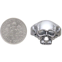 Sterling Silver Skull Ring (Size 12)