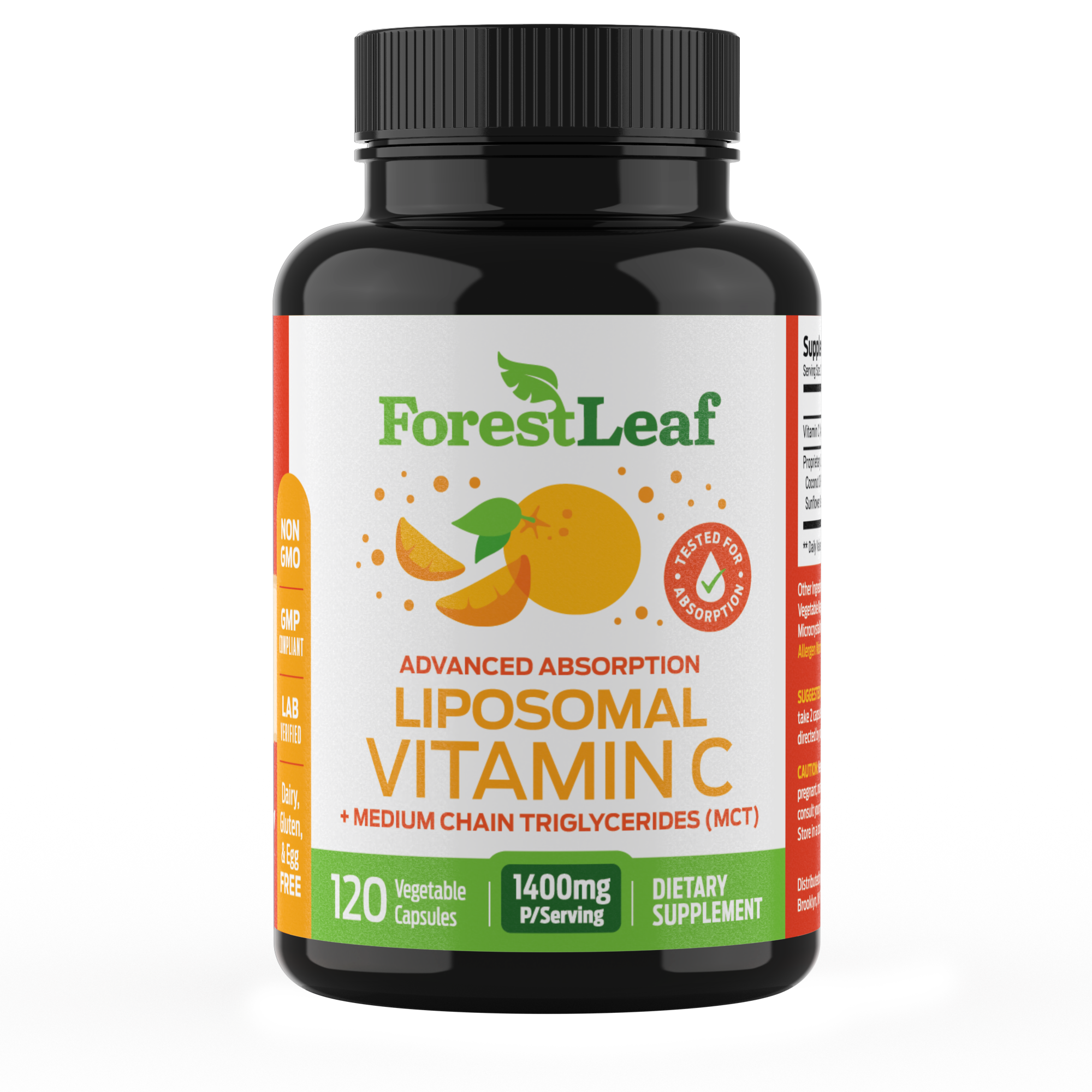 Vitamin C with Liposomal technology for max absorption (120 capsules)