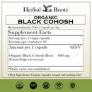 Black Cohosh Root Capsules (Organic)