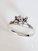 Sterling Silver Guardian Angel Ring (Size 9)
