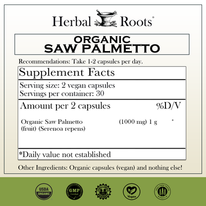 Saw Palmetto Capsules (Organic)