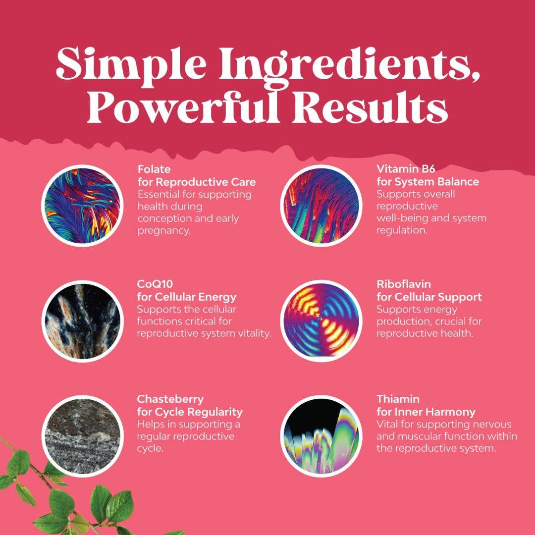 Female Fertility Support - Prenatal Multivitamin Supplement (60 Capsules)