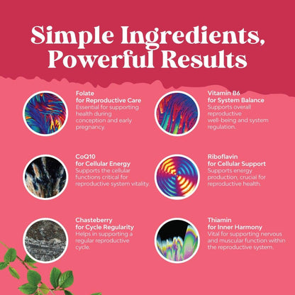 Female Fertility Support - Prenatal Multivitamin Supplement (60 Capsules)