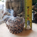 Cone Incense Holder - Lotus, Brass Metal Incense Burner