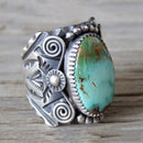 Turquoise Vintage Ring, Gypsy, Vintage Style