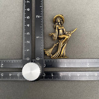 Brass Witch on a Broom