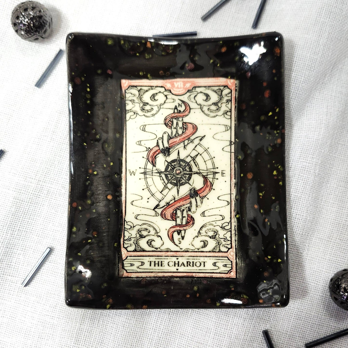 Tarot Card Ceramic Trinket Dish