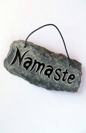 Namaste Hand-carved Slate