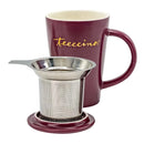 Teeccino Porcelain Mug & Infuser - PLUM