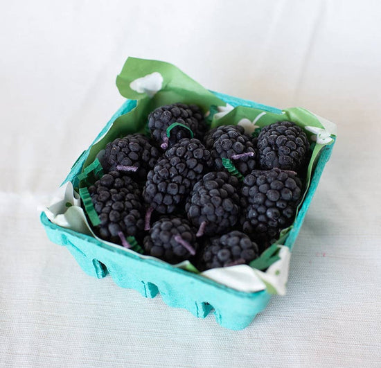 Blackberry Beeswax Candles - Set of 10