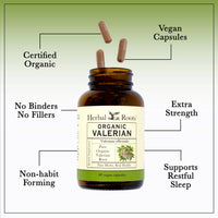 Valerian Root Capsules (Organic)