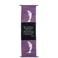 Seagrass Inspirational Buddha Banner - "We become what we think"