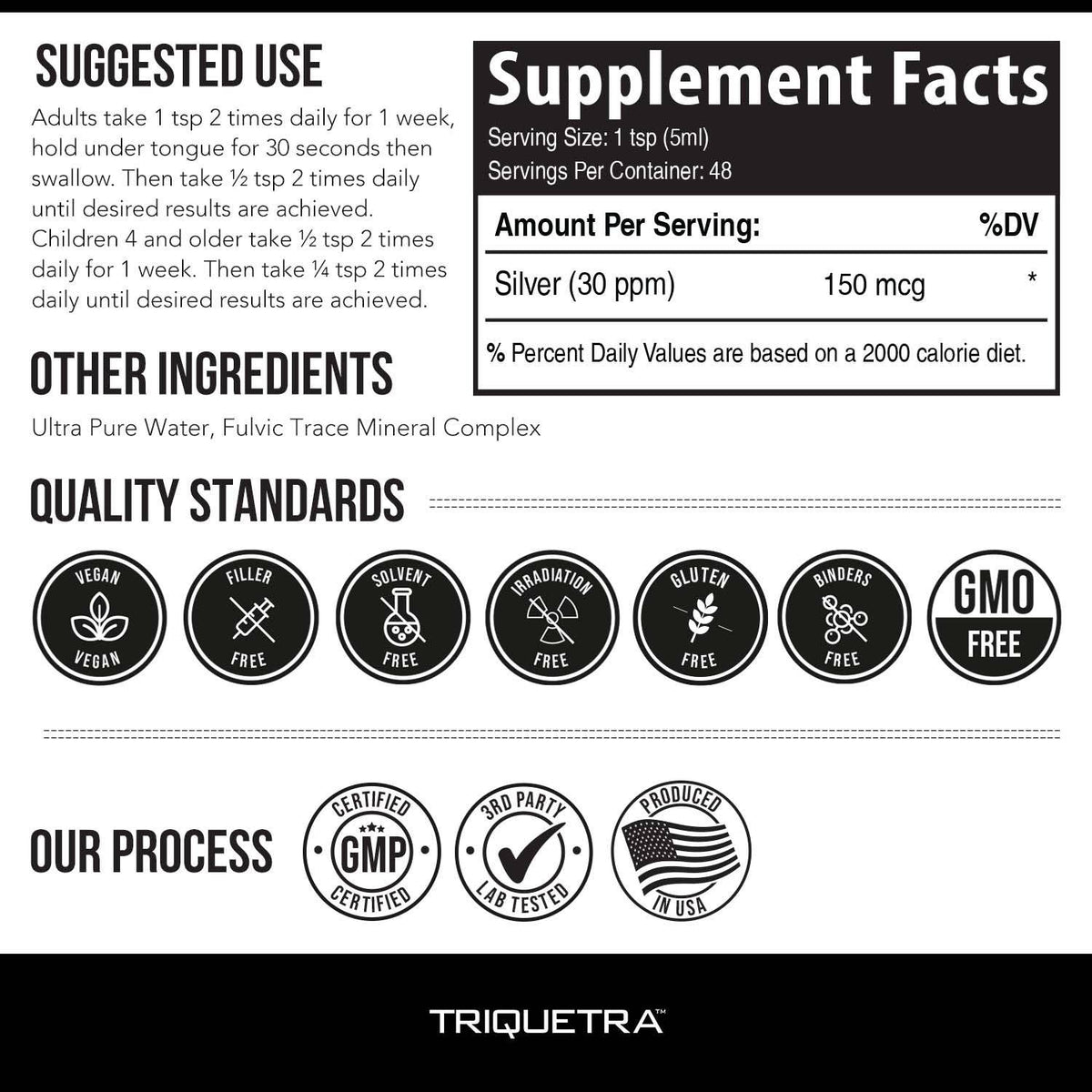 Colloidal Silver Liquid Supplement (8 fl oz)