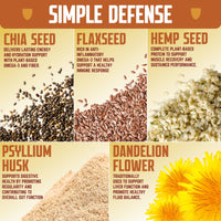 Peanut Butter Chocolate Defender Bar (Chia, Hemp, Flax, Dandelion Flower, Psyllium Husk)