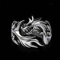Dragon Titanium Steel Ring (Size 14)