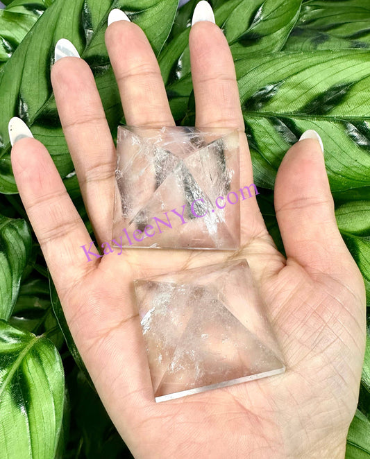 Natural Clear Quartz Crystal Pyramid