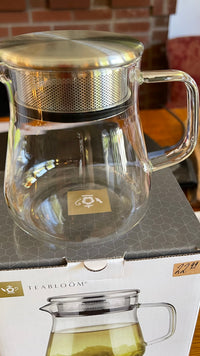 Glass Tea Infuser 2-1! (Heats water on stovetop & steeps tea!) (1-2 Cups)