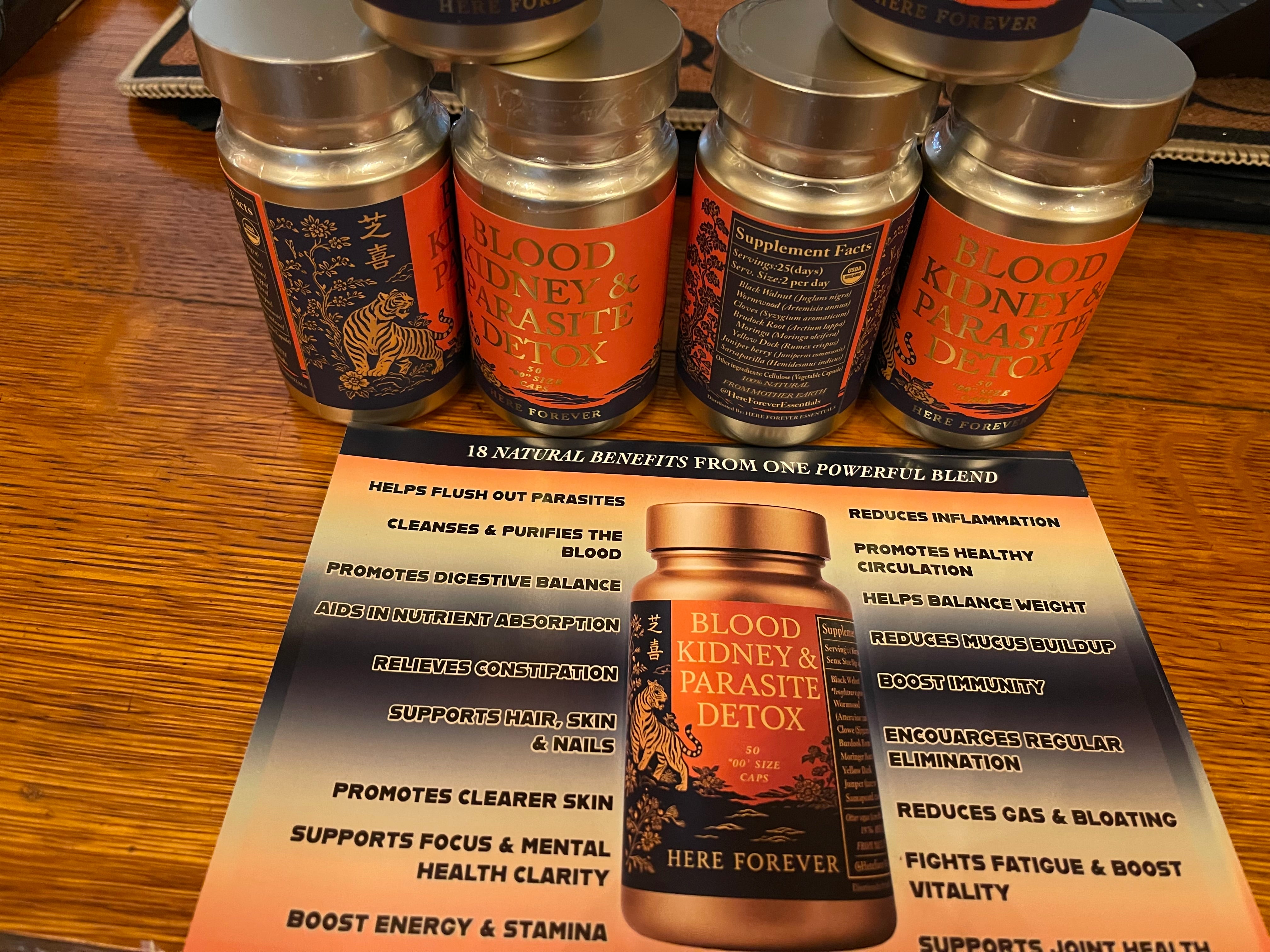 Blood Kidney & Parasite Detox Capsules