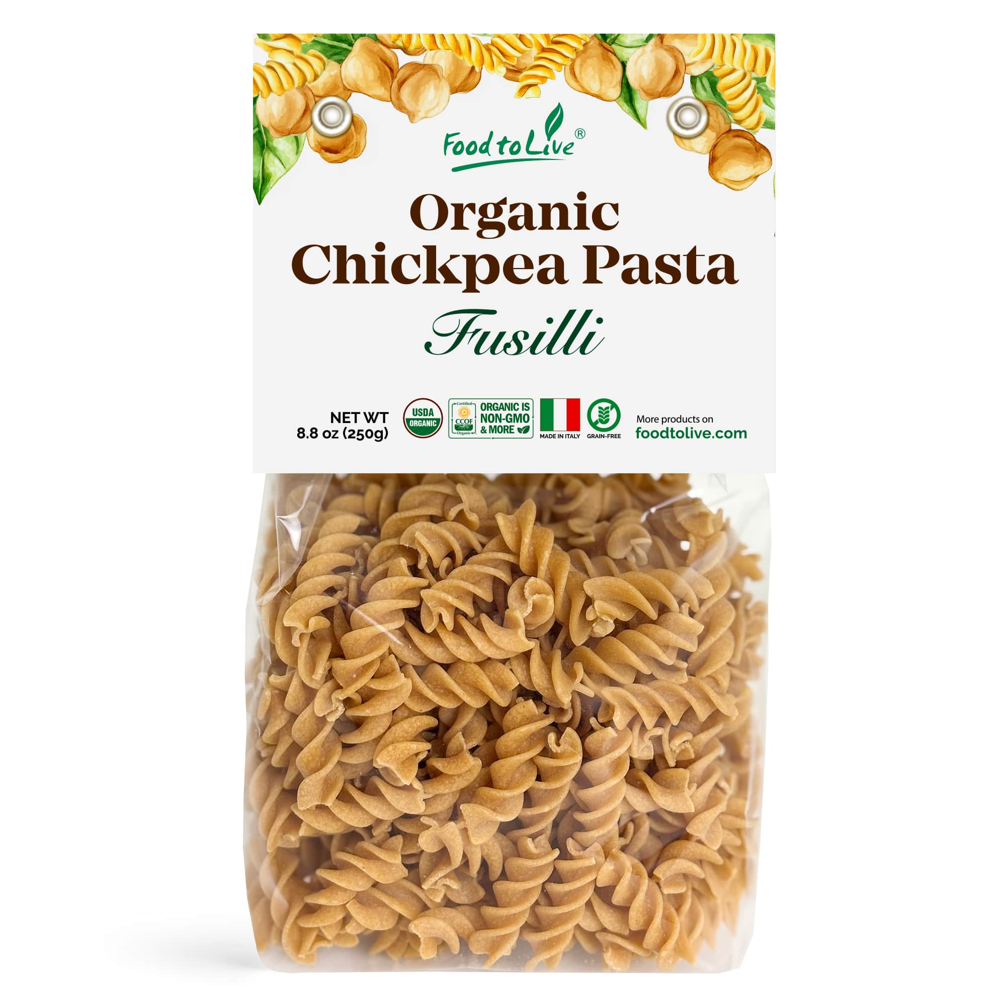 Organic Chickpea Fusilli Pasta (8.8 OZ)