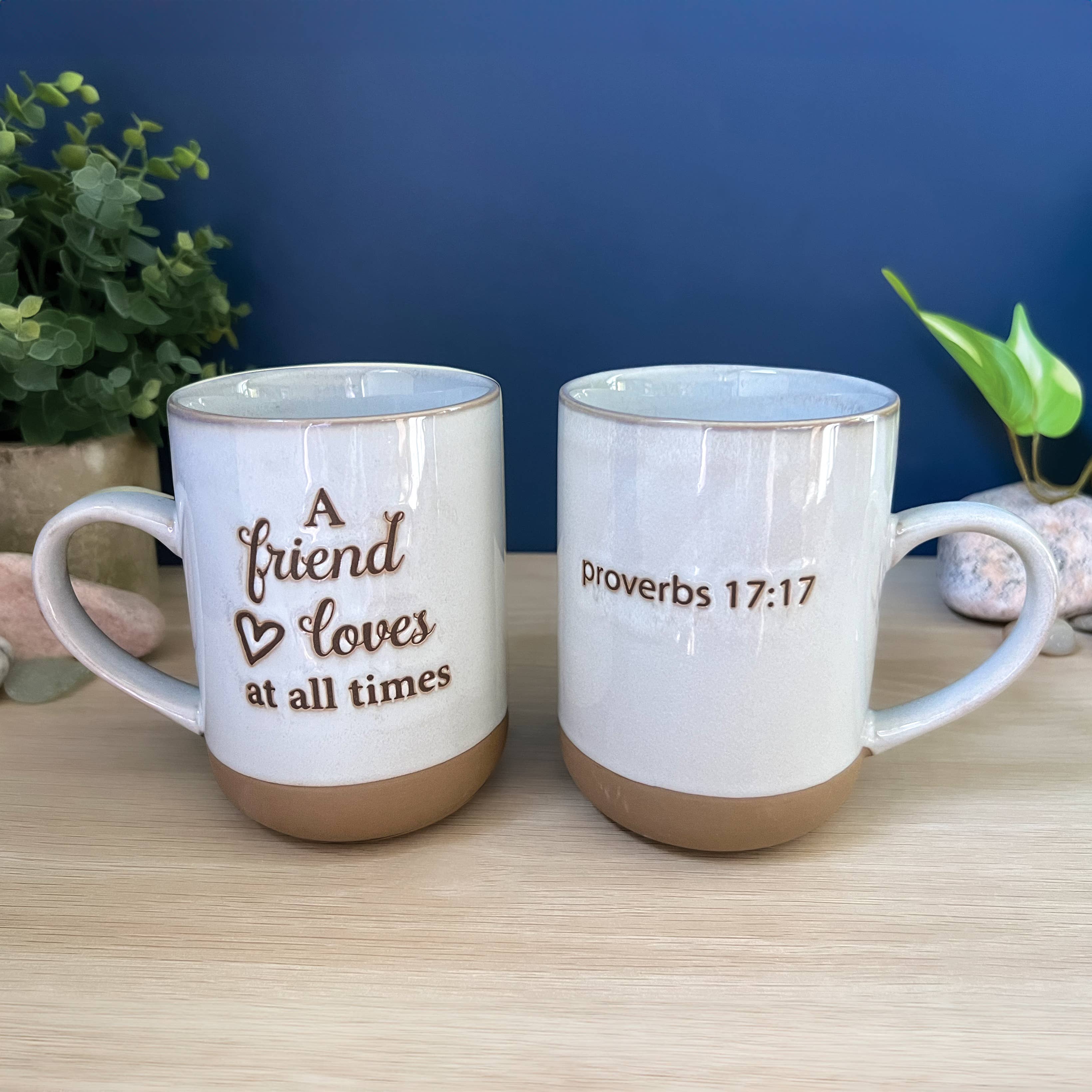 Glazed Mug with Inspiration Quote (18 oz) - Dishwasher & Microwave Safe