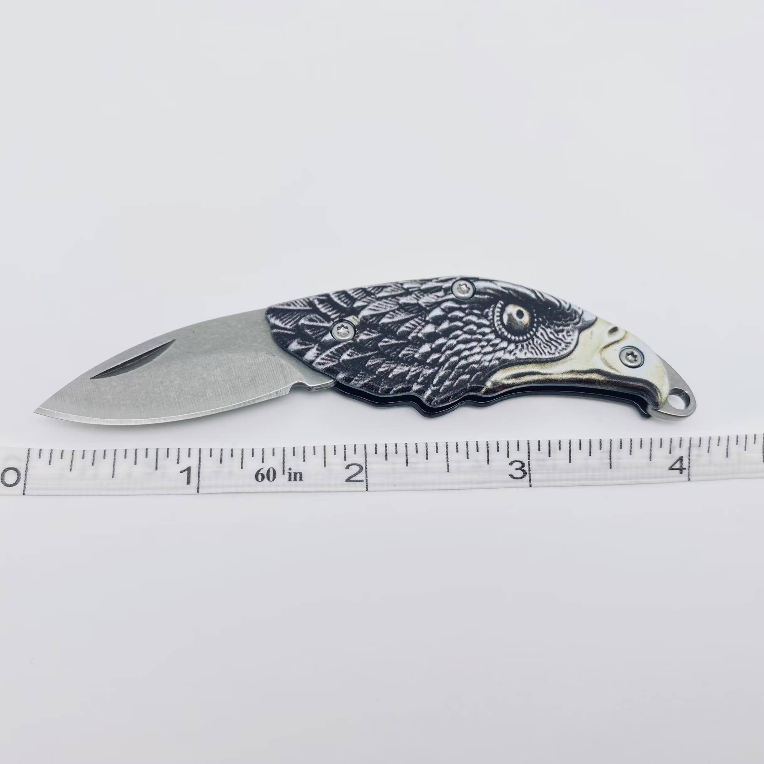 Eagle Head Mini Pocket Knife - Stainless Steel