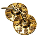 Brass Cymbals with 8 Auspicious Symbols