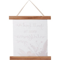 Canvas Wall Hanging - "You'll find me where the wildflowers grow"