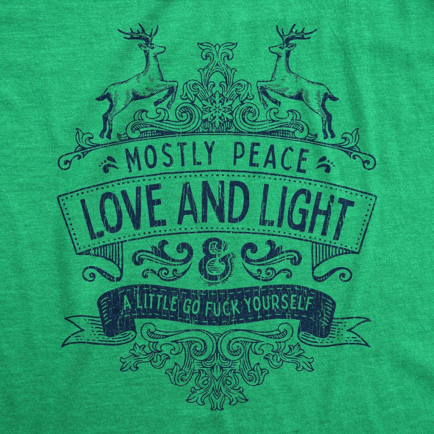Mostly Peace Love And Light Women's T-shirt