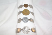 Coin Bracelet made from Spoons & Forks