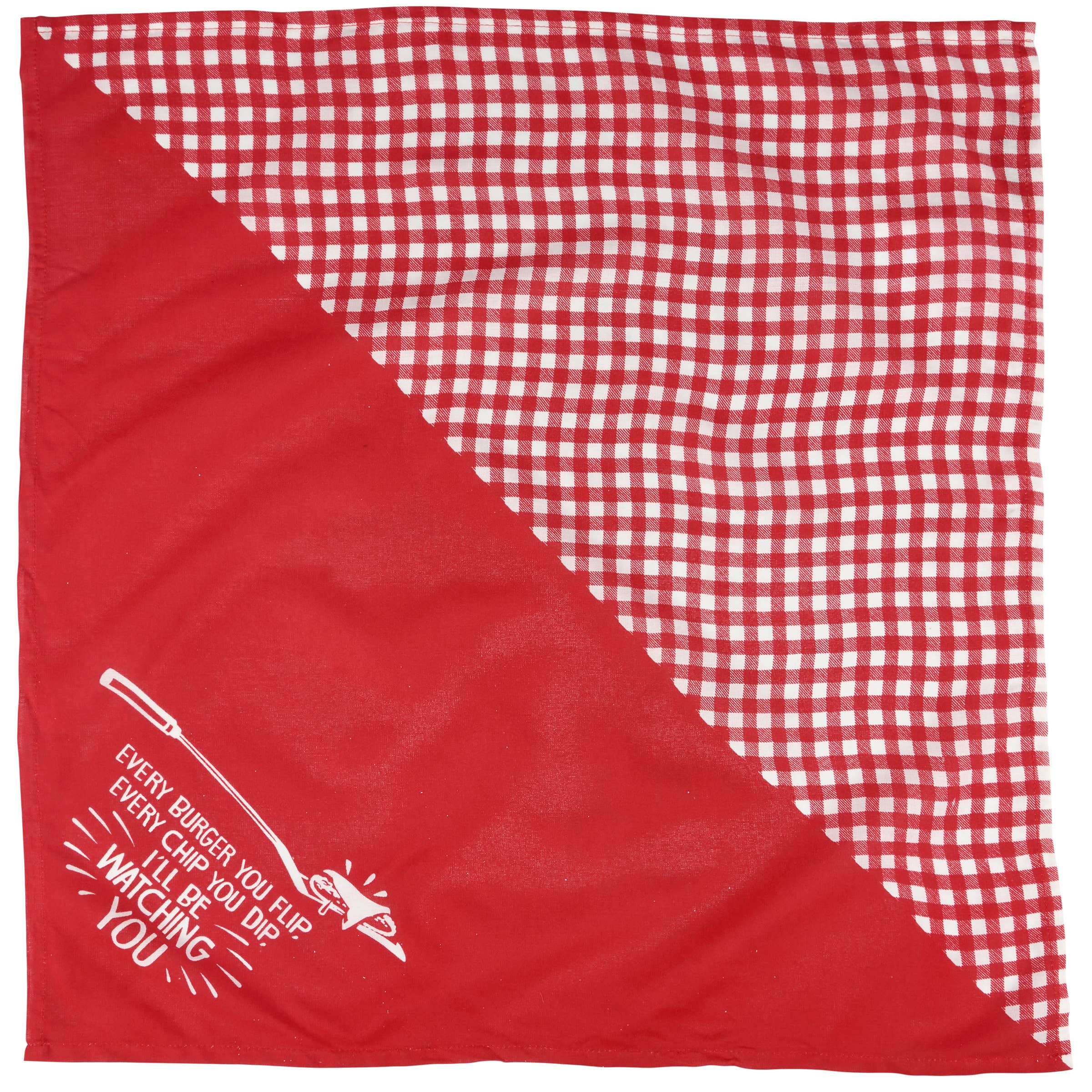 Pet Bandana - "Every Burger You Flip, Every Chip You Dip, I'll Be Watching You"