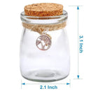 Dried Nettles in Apothecary Herb Jar w/Tree of Life Charm