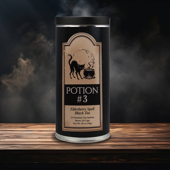 Elderberry Black Tea - Potion #3 - (12 Premium Tea Sachets)