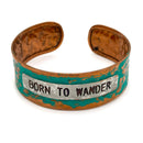 Copper Cuff - Born to Wander (Patina Copper)