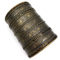 Goddess Cuff Bracelet in Antique-Style Bronze
