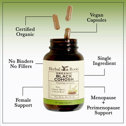 Black Cohosh Root Capsules (Organic)