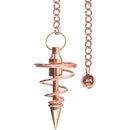 Copper Golden Spiral Pendulum
