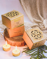 Organic Patchouli Vanilla Tealight Candles