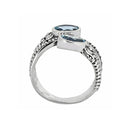 Blue Topaz Solitaire Ring