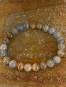 Aquatine Lemurian Calcite Bracelet (8 mm beads)
