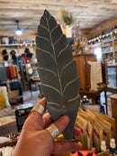 Hand-carved Soapstone Leaf Incense Burner