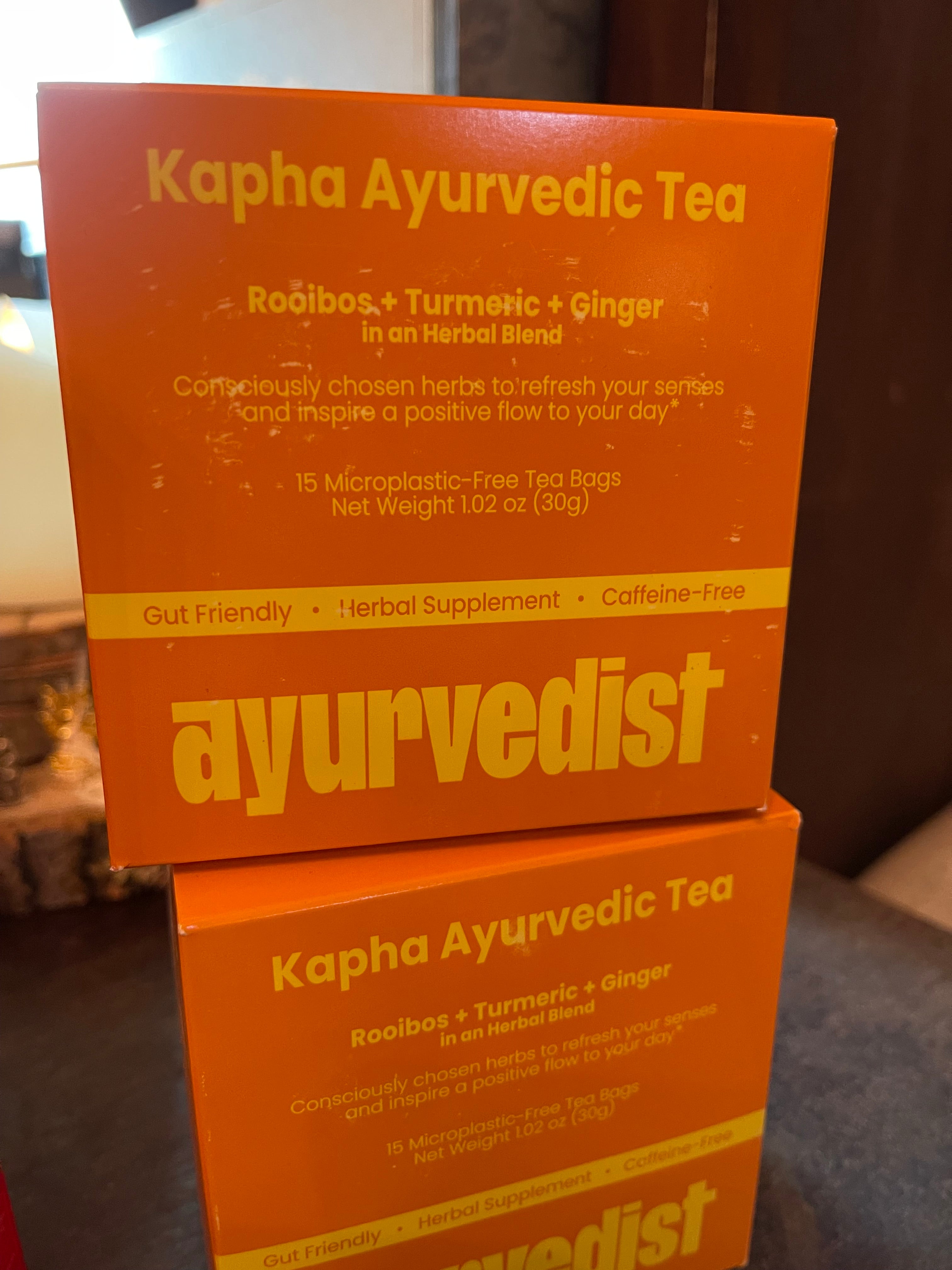 Organic Kapha Ayurvedic Tea: Rooibos, Turmeric, Ginger