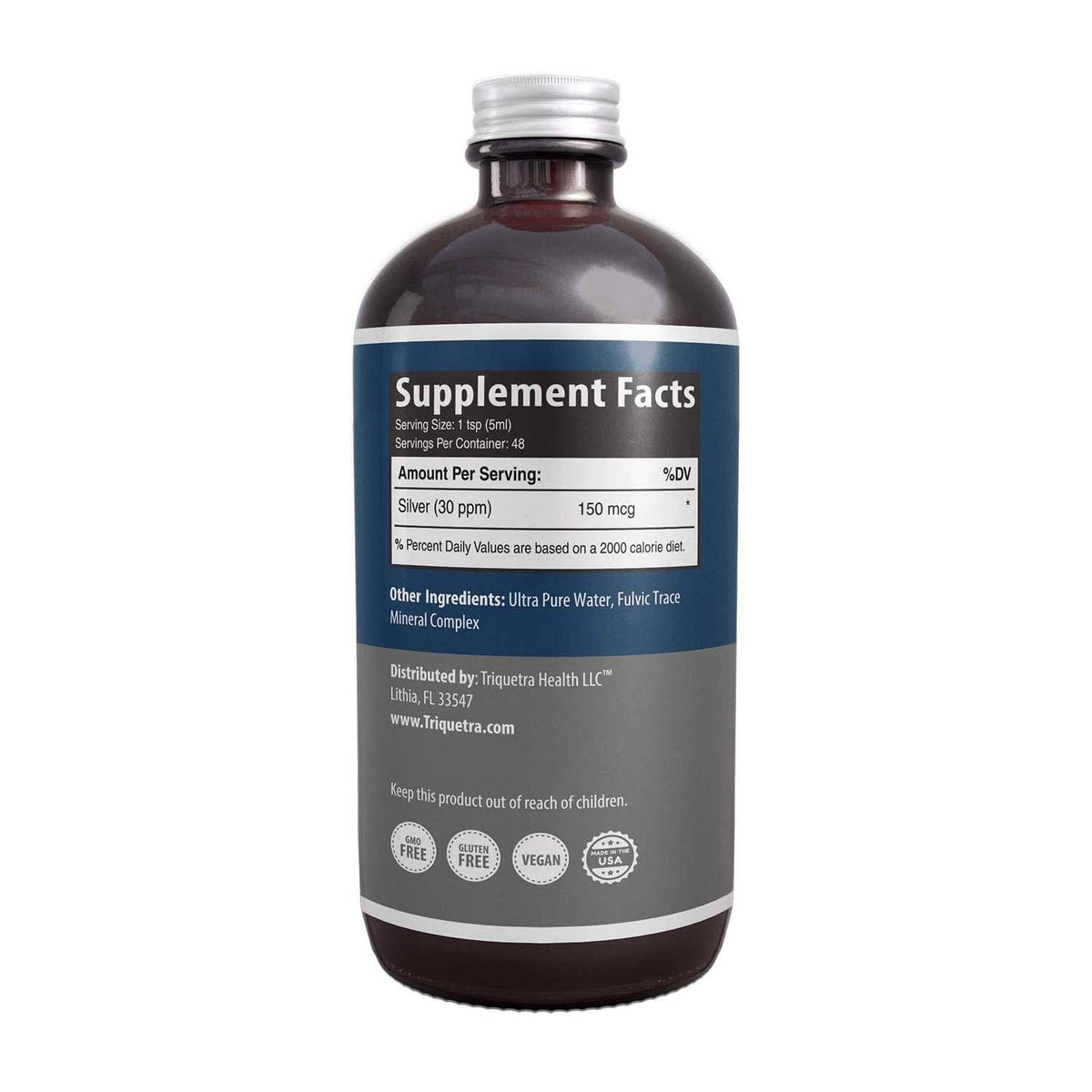 Colloidal Silver Liquid Supplement (8 fl oz)