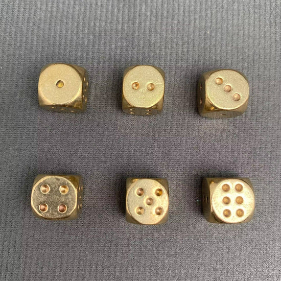 Set of Brass Dice